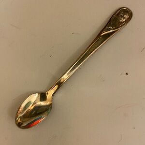 GERBER BABY SPOON 1940s Long Handle Winthrop Silver Plate Co